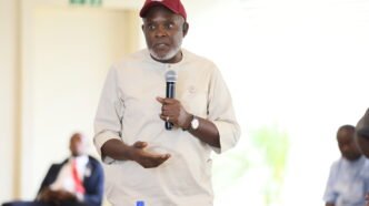 Rt. Hon. Henry Nwawuba speaking at the National Assembly Executive Retreat
