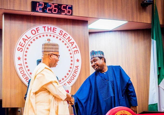 Senate President presiding over the confirmation of NAHCON and INEC officials during Thursday's plenary session.