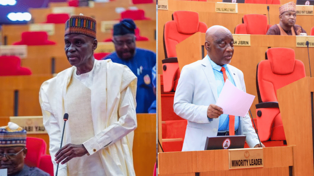 L-Tahir Monguno, R-Abba Moro