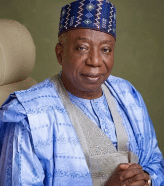 Senator Adamu Aliero, sponsor of the CIRFMAN Bill, attending the Senate public hearing on the Chartered Institute of Revenue and Fiscal Management.