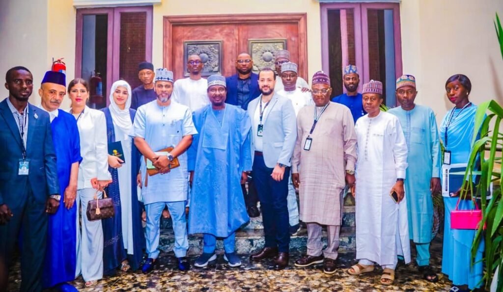 the Nigeria-Morocco Commerce and Development Forum delegationwith Deputy Senate President
