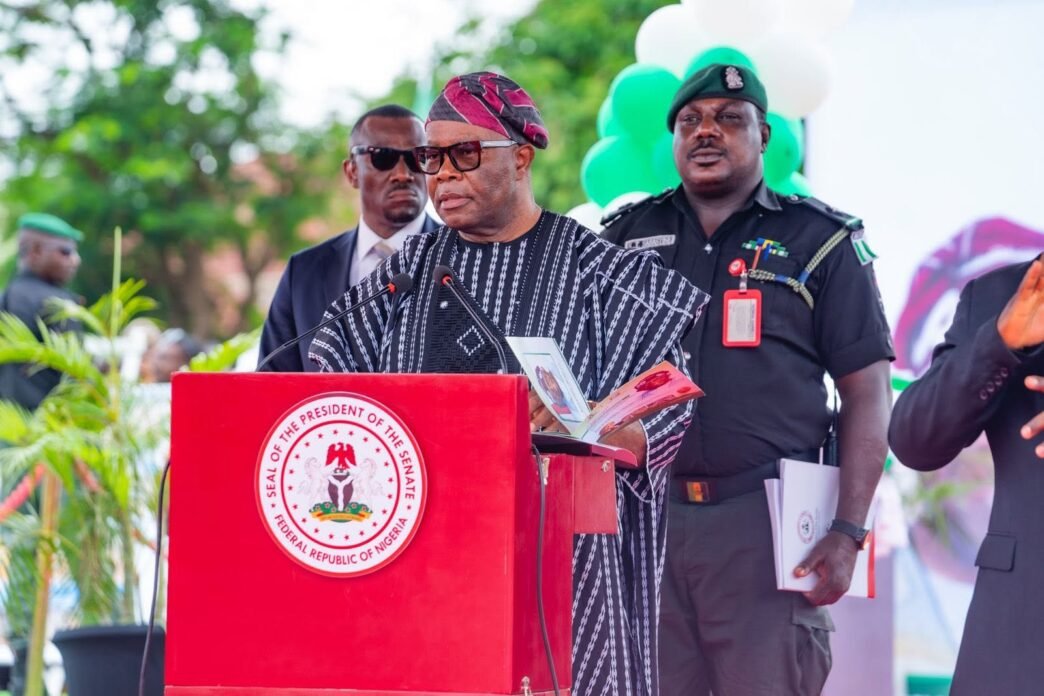 Senator Akpabio represents Present Tinubu at the Commissioning of OSEX Carriageways