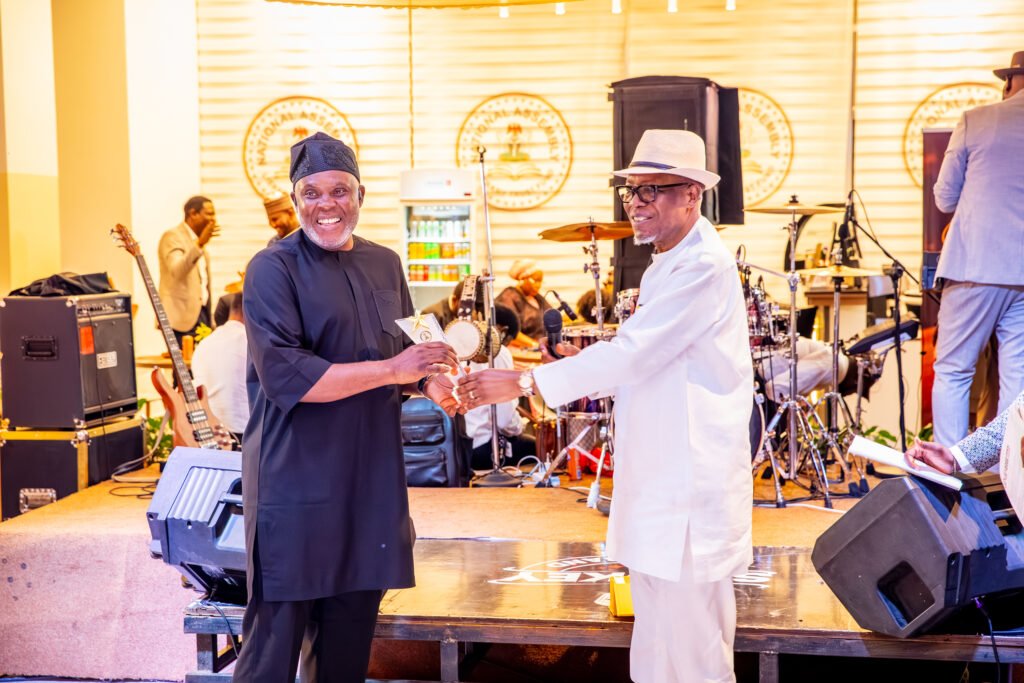 Henry Nwawuba receiving Institutional Achievement Award at National Assembly Open Week 2026